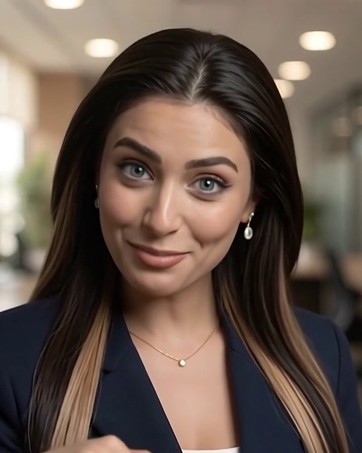 Zaia smiling in her office, every conversation saved in the ZAIA CRM